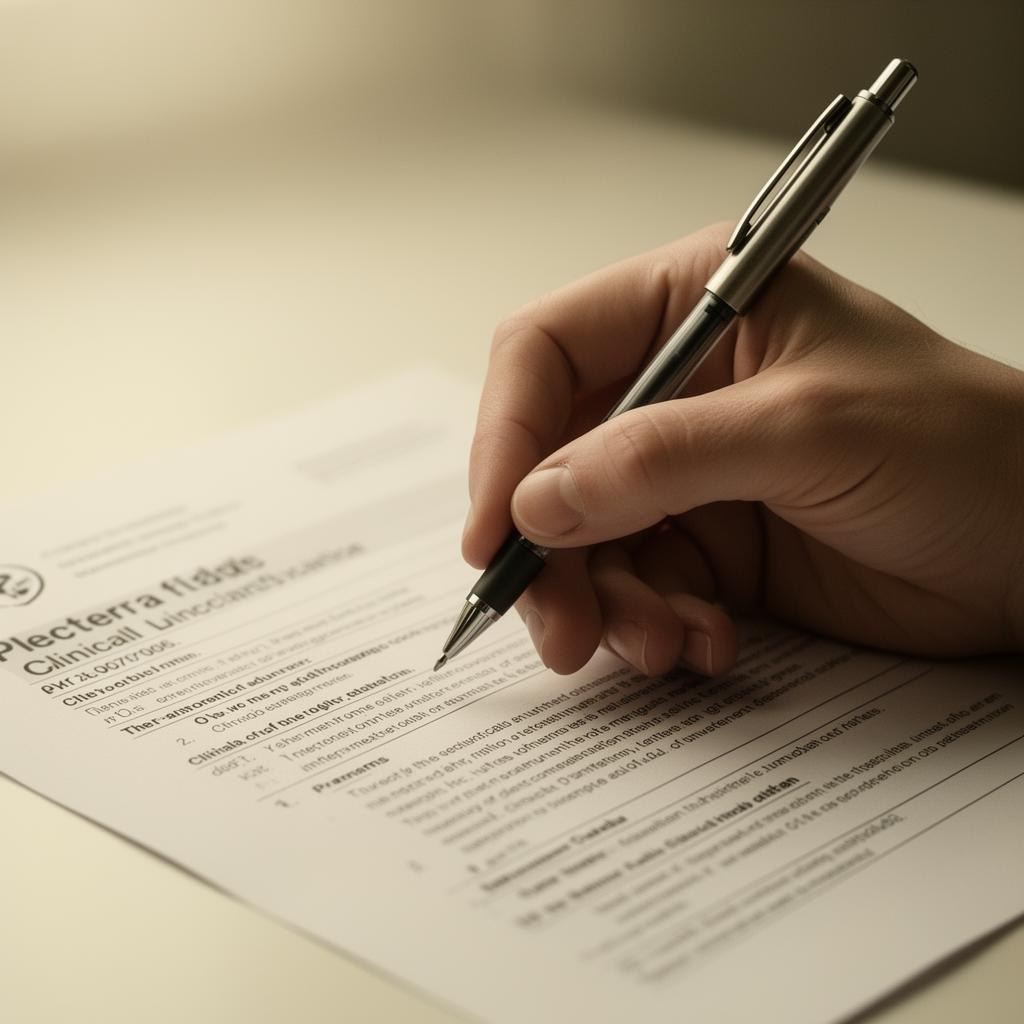 Hand annotating a clinical document