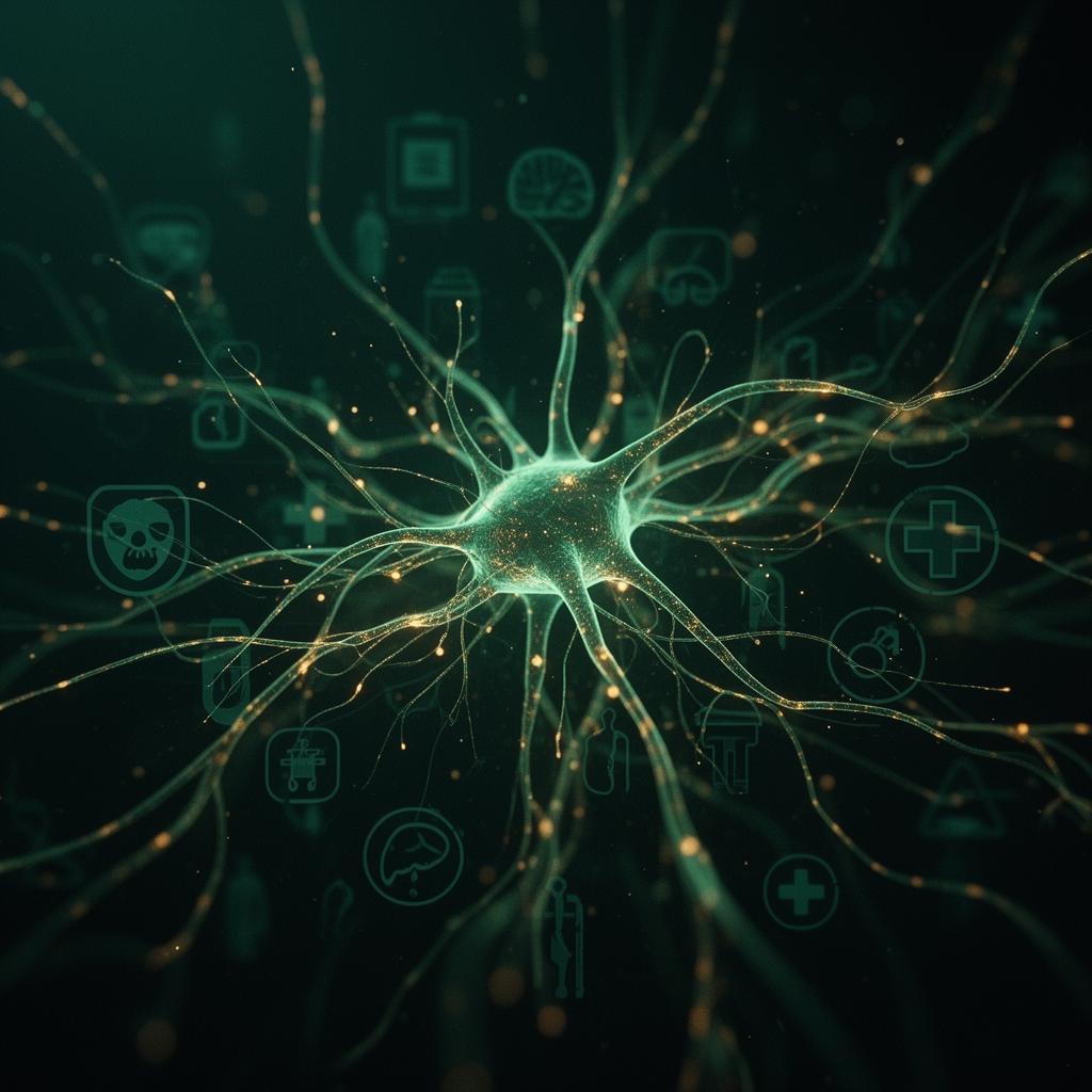 AI neural network with medical iconography